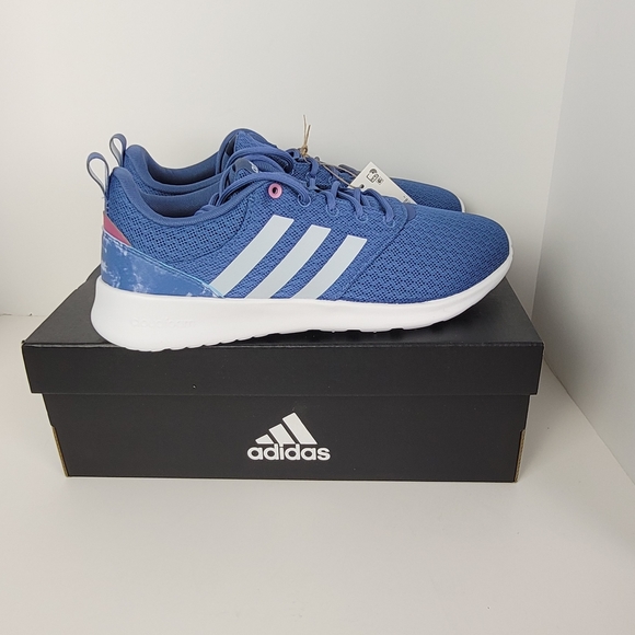 Adidas Qt Racer 2.0 Blue Running Shoes - Picture 4 of 15